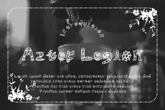 Aztec Legion Font for Creative Makers