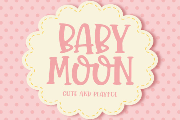 Baby Moon: A Joyful Display Font