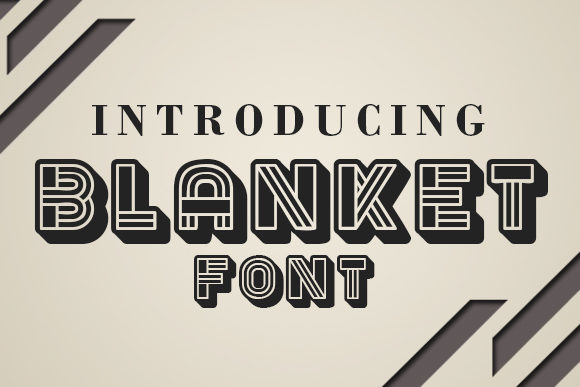 Blanket Font: Vintage Display Power
