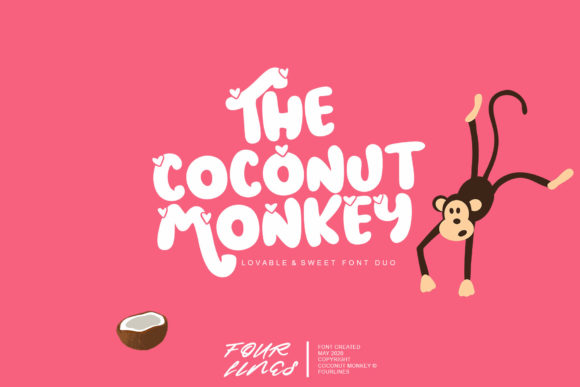 Coconut Monkey Font: Bold & Colorful