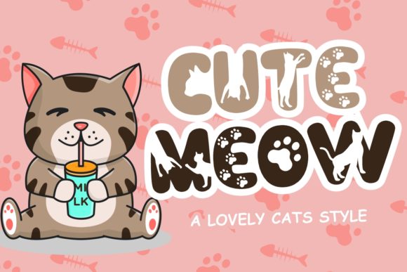 Cute Meow Font: A Playful Display