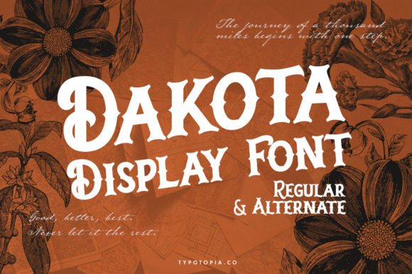 Dakota Font: Bold Vintage Type for Editorial Design