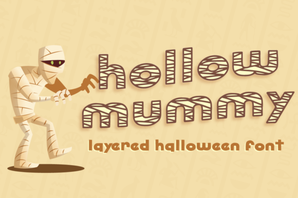 Hollow Mummy Font for Bold Design