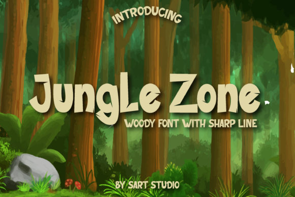 Jungle Zone Font for Editorial Design