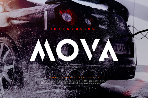 Mova: A Unique Display Font