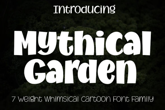 Mythical Garden: A Bold Display Font