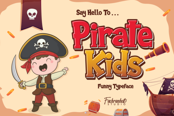 Pirate Kids: A Friendly Display Font