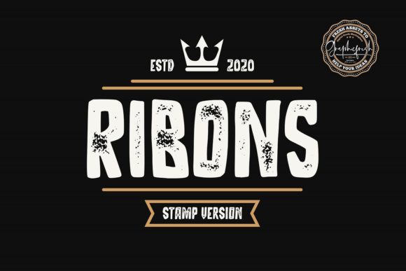 Ribons: A Bold Display Font for Creative Projects