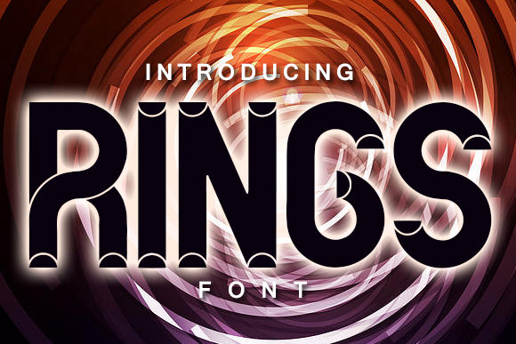Rings: A Bold Display Font