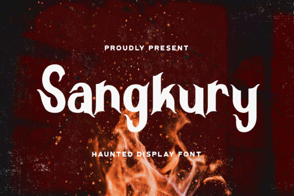 Sangkury: A Spooky Display Font