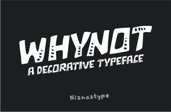 Whynot: A Bold Display Font for Digital Marketing