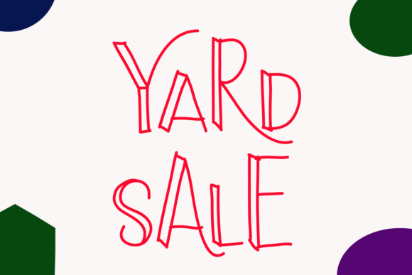 Yard Sale: A Bold Display Font